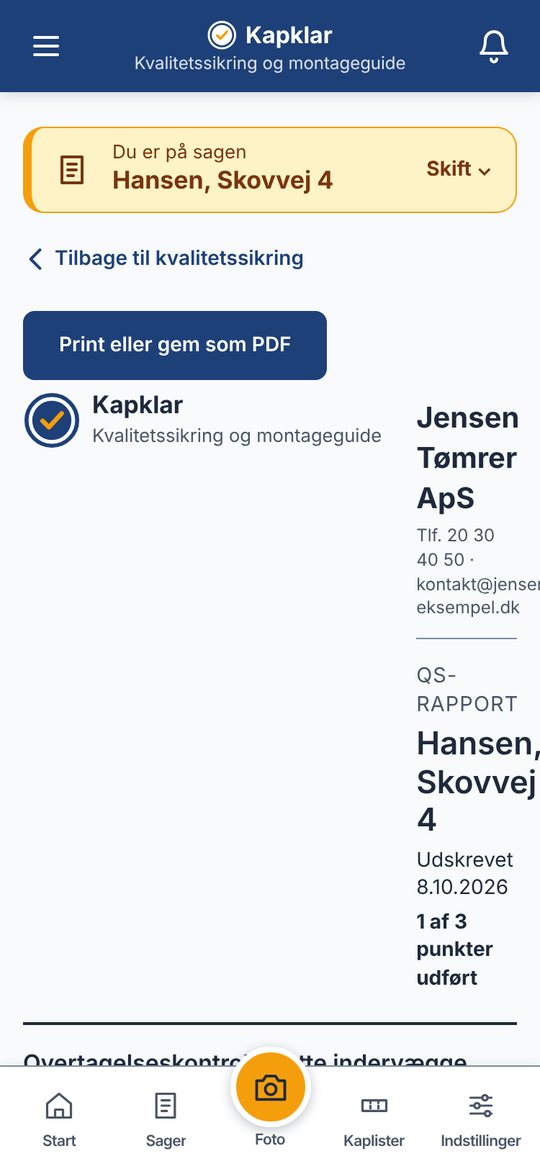 Kapklar: færdig KS-rapport